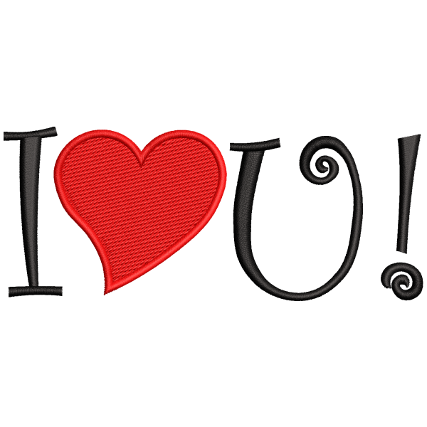 I Love You Heart Design