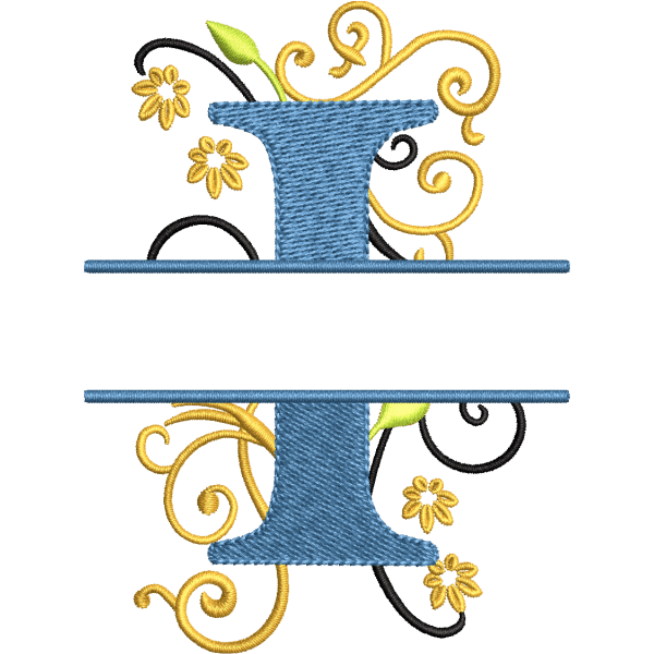 Floral Alphabet I Design