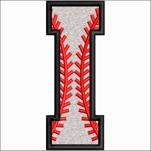 I Symbol Embroidery Design