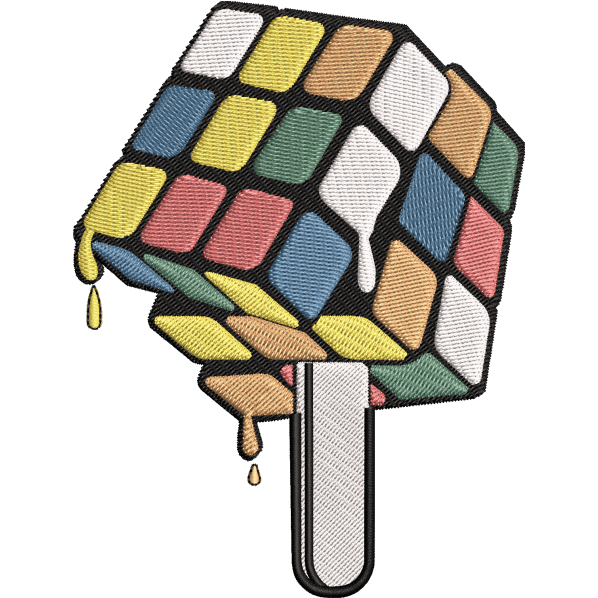 cubic ice cream design