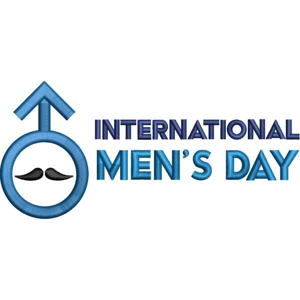 Men Day Embroidery Design