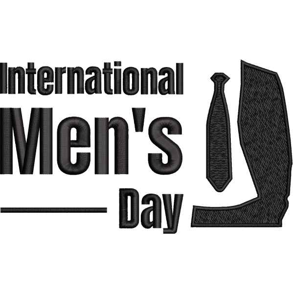 Men Day Black Design