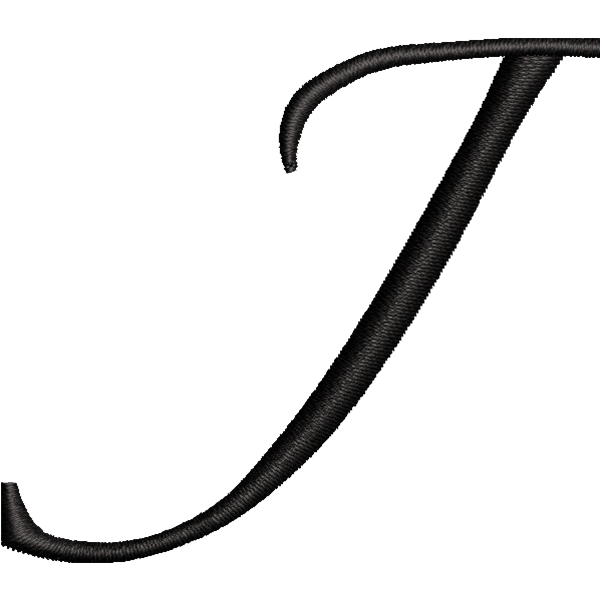 J Embroidery Design