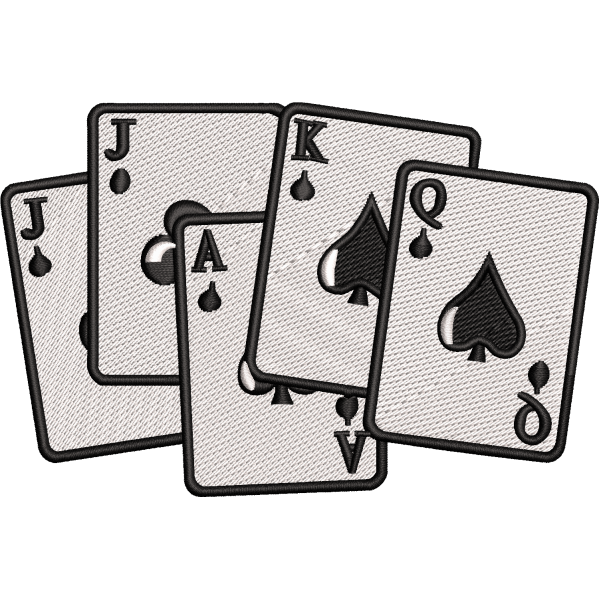 Royal Flush Playing Cards Design