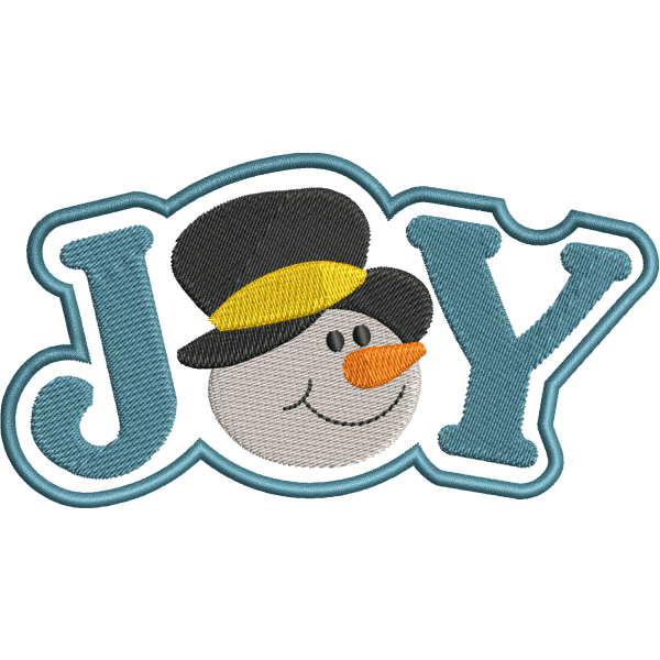 Joy Snowman Design