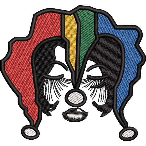 Multi Color Joker Face