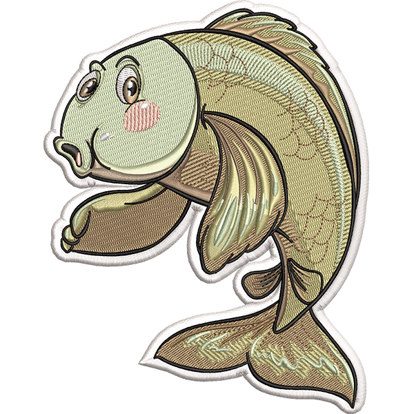Jumping Fish Embroidery Design