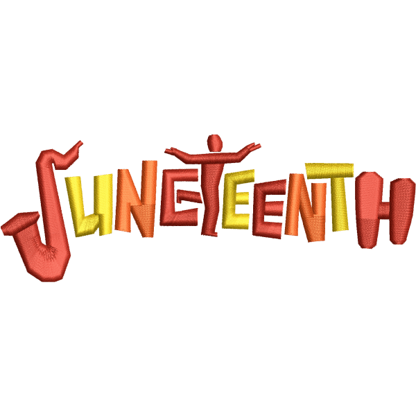 June Teenth Letter Design