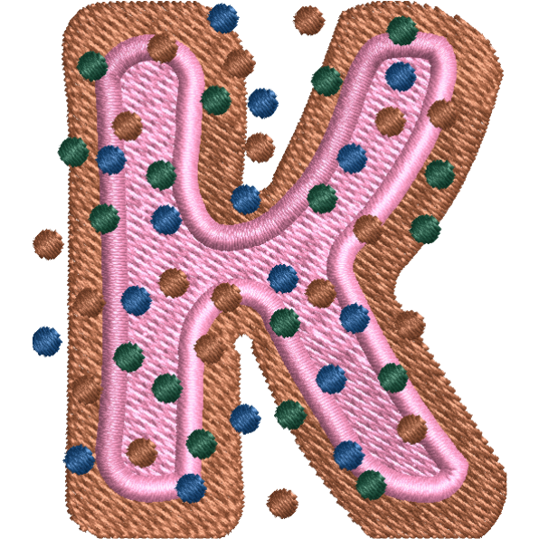 Pink Alphabet K