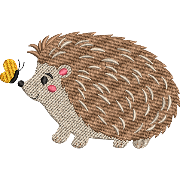 Brown Kiwi Embroidery Design