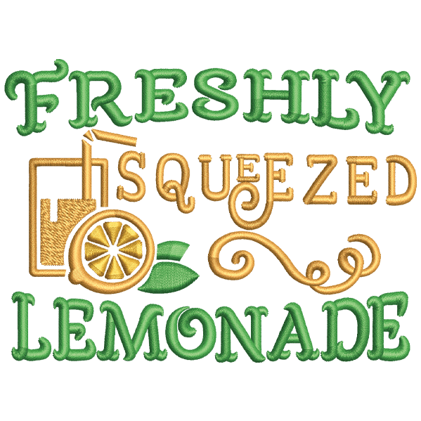 Freshly Lemonade Text