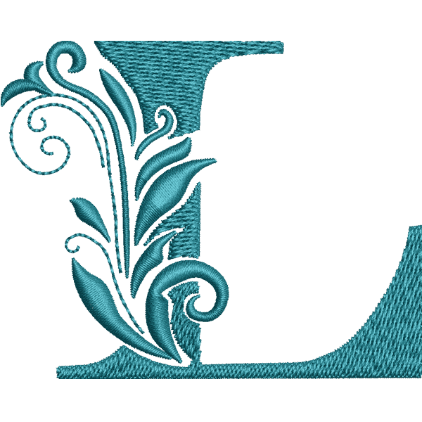 Flower Letter L Design