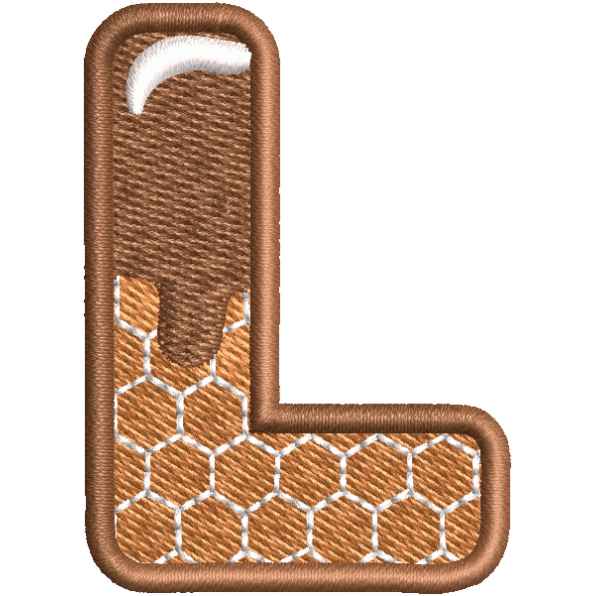 Brown Alphabet L