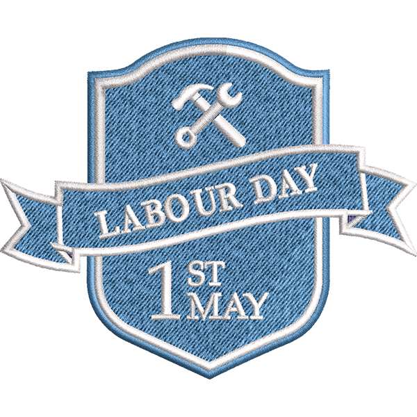 Labour Day Badge Design