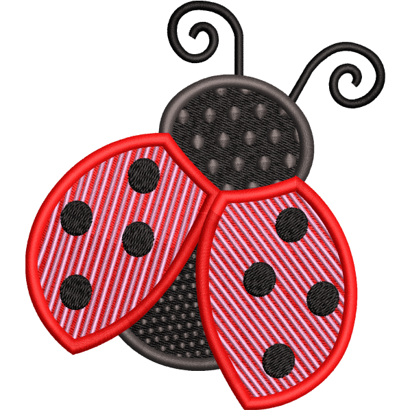 ladybird embroidery design