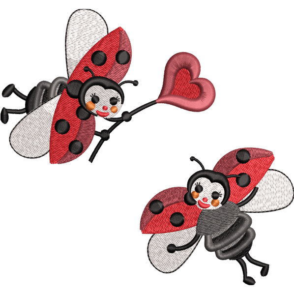 ladybird embroidery design