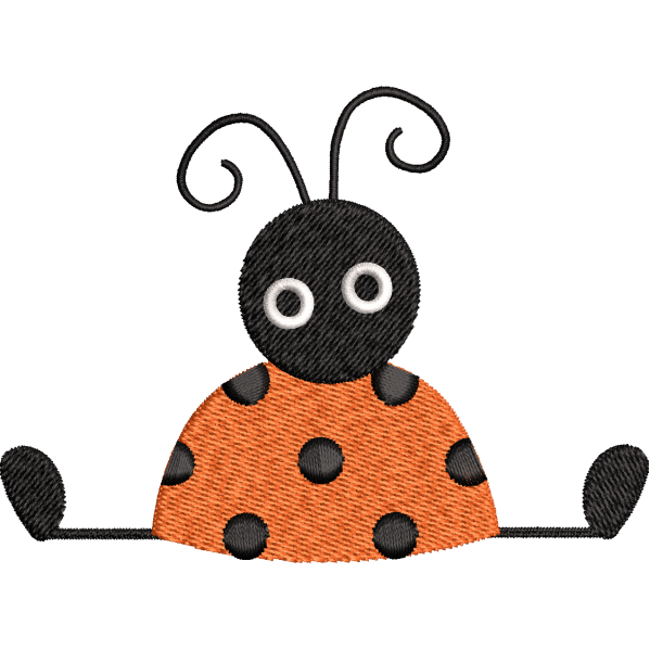 Sitting Ladybug Design