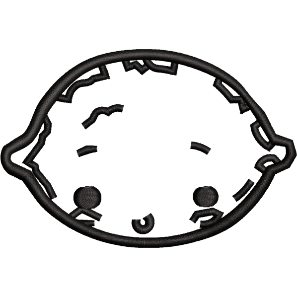 Lemon Face Sketch Design