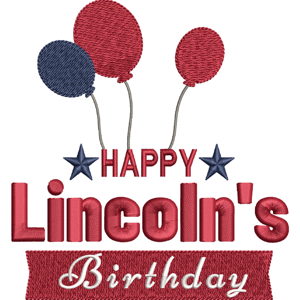 Lincoln Birthday Balloon Design