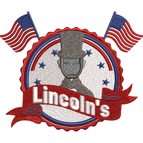 Lincoln Birthday Monogram Design