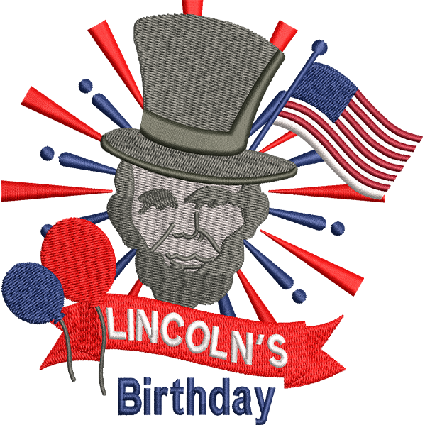 Lincoln Happy Birthday Design