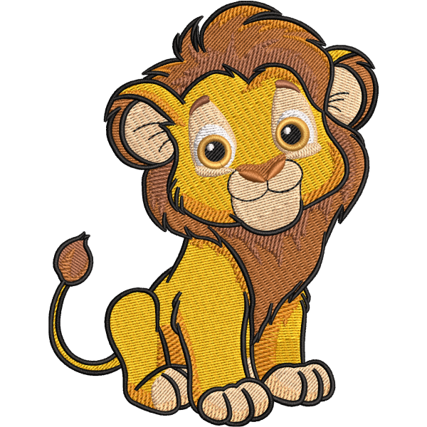 Cute Cartoon Lion Design