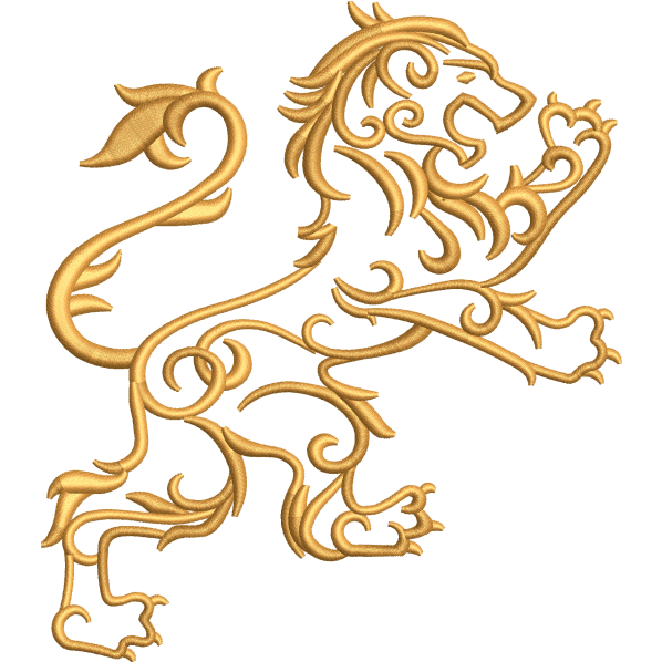 lion embroidery design