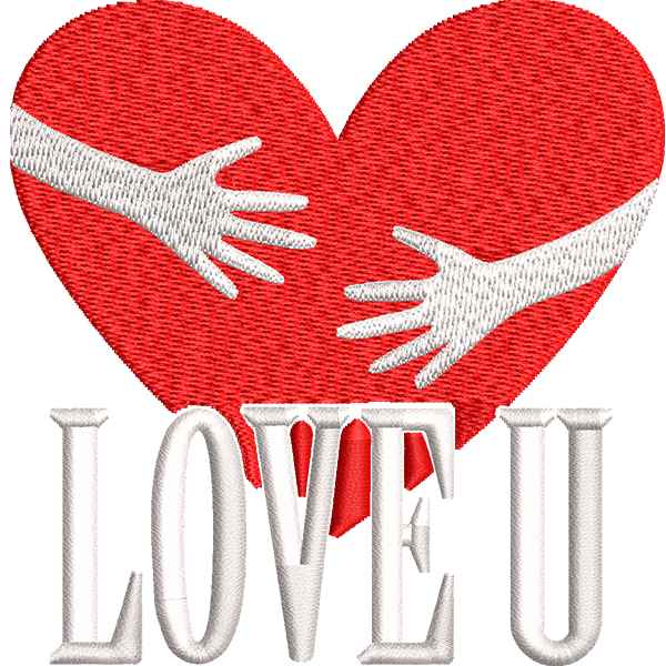 Love hug heart Design