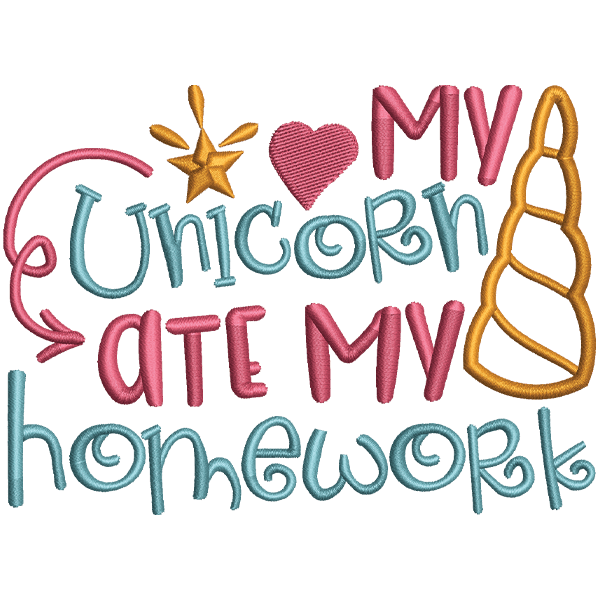 My Unicorn Text Design
