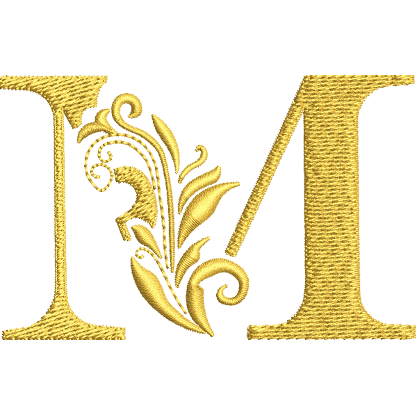 Flower Letter M Design