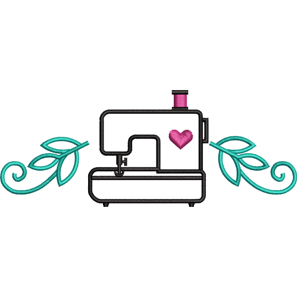 Sewing Machine Outline Design