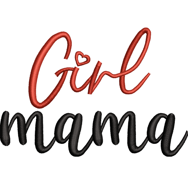 Girl Mama Text Design