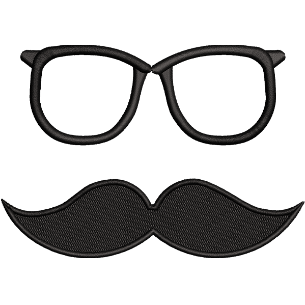 Mustache And Glasses Design