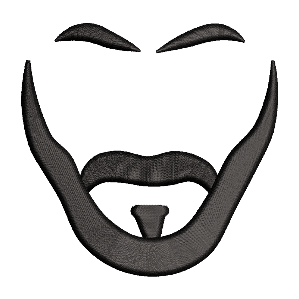 Beard Men Face Design