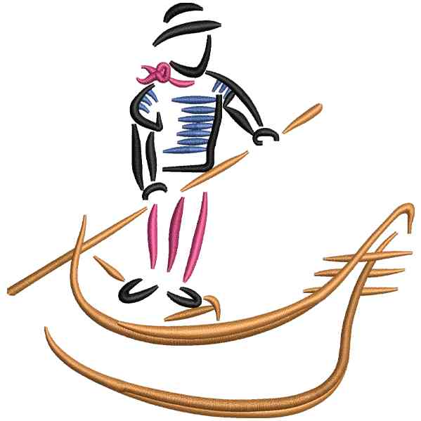 Man With Boat Design