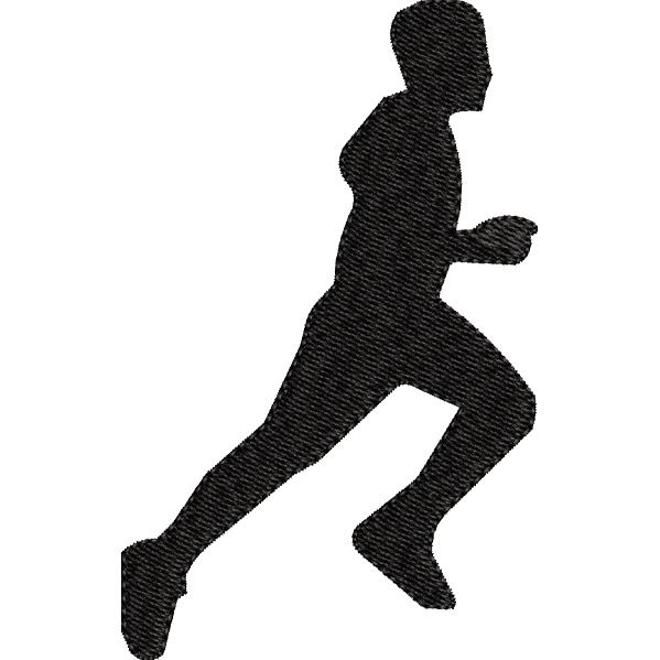 Black Man Running Design