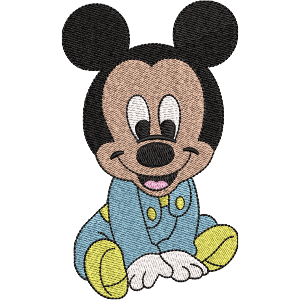 Baby Mickey Mouse Embroidery Design