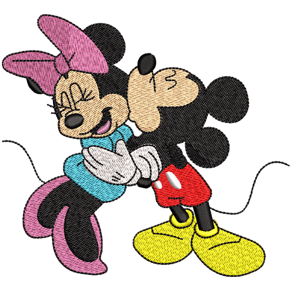 Mickey Mouse Love Embroidery Design