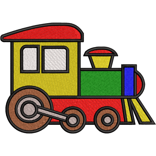 Cartoon Toy Train Design
