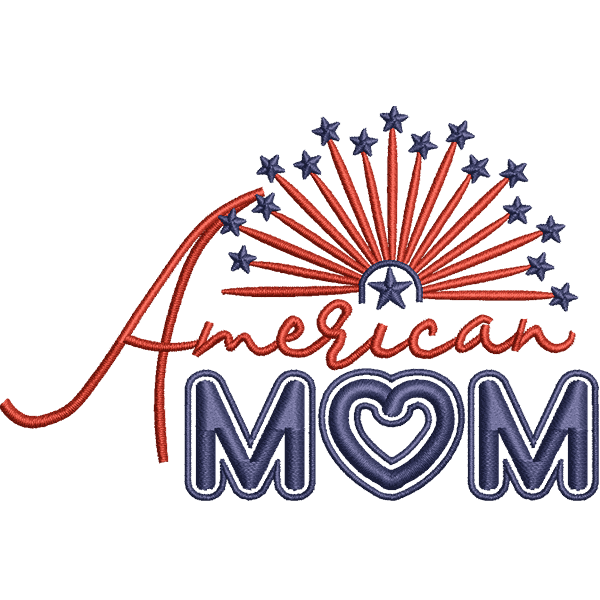 American Mom Text Design