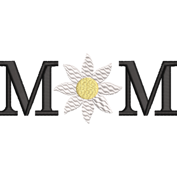 Mom Made With White Flower