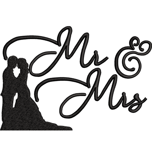 Mr &amp; Mrs. Text Design