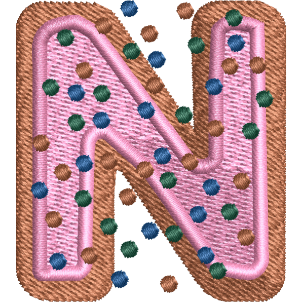 Pink Alphabet N