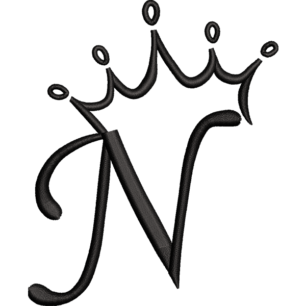 Crown Letter N Design