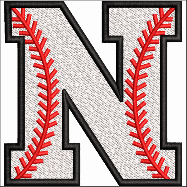 N symbol Embroidery Design