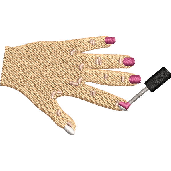 Nails Being Painted Design