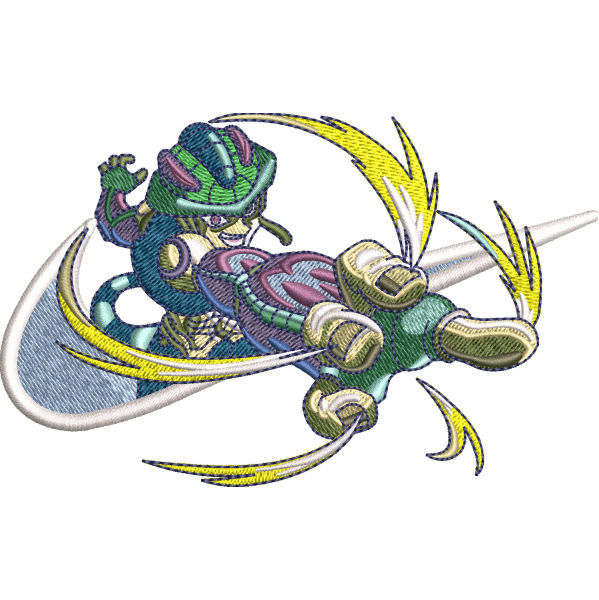 Anime Nike Embroidery Design