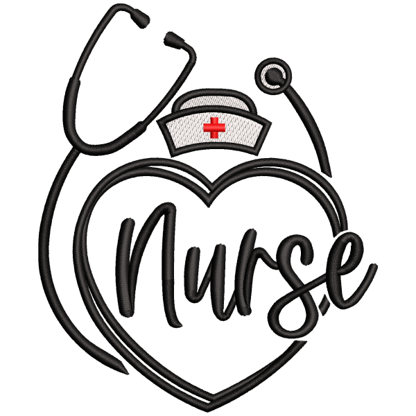 Nurse Embroidery Design