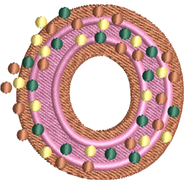 Pink Alphabet O