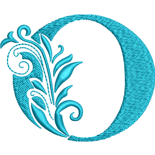 Flower Letter O Design